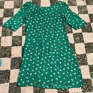 Farm Rio green bird dress